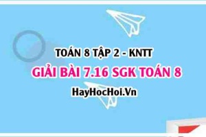 Bài 7.16 SGK Toán 8 Tập 2 Kết nối tri thức